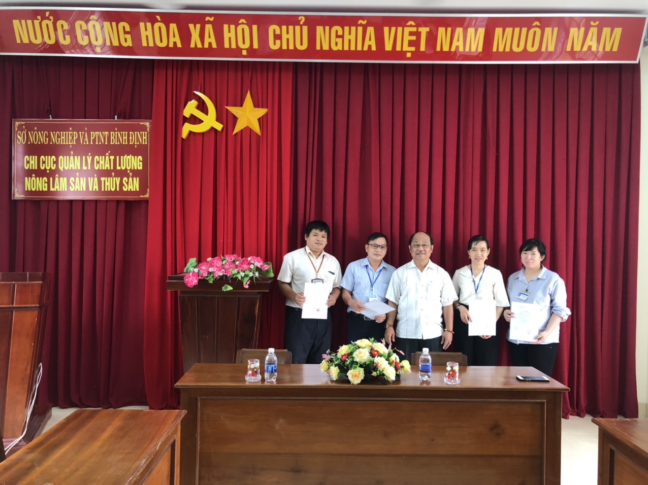 Lễ Trưởng thành đoàn cho Đoàn viên chi đoàn Chi cục Quản lý chất lượng Nông lâm sản và Thủy sản Bình Định